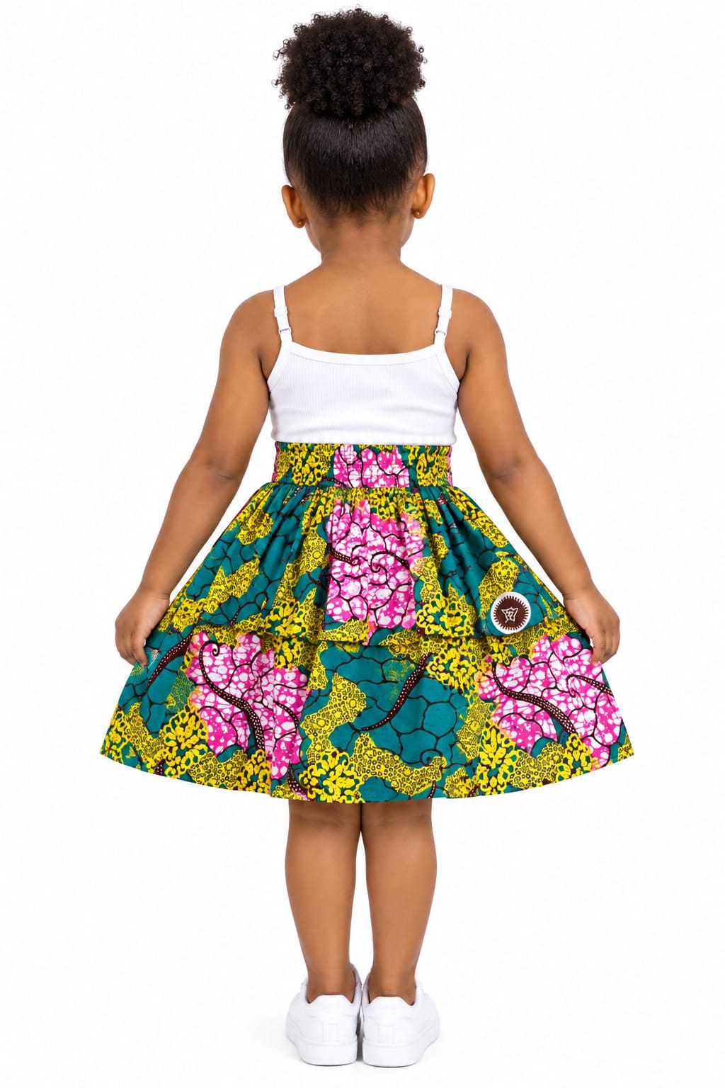 Ankara Kiddies Peplum Skirt