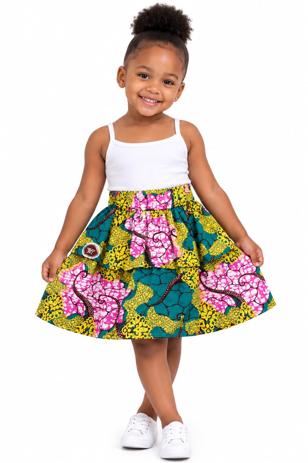 Ankara Kiddies Peplum Skirt
