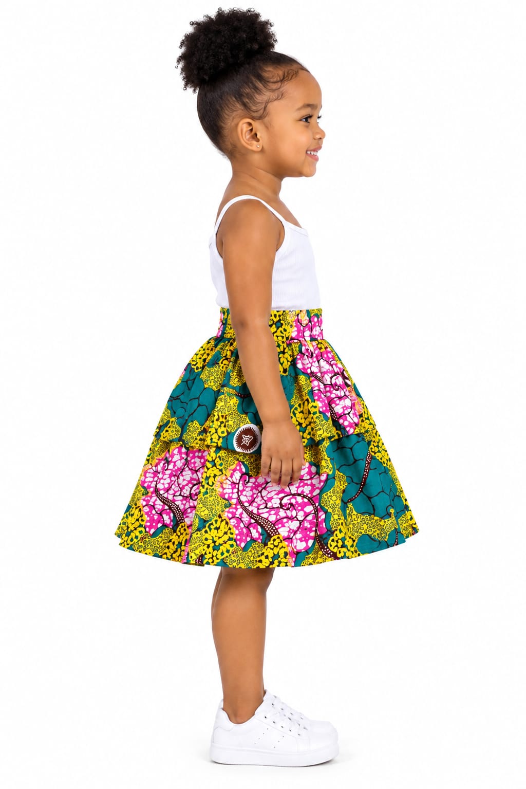 Ankara Kiddies Peplum Skirt