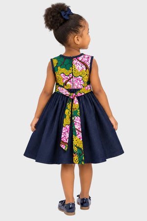 Ankara Kiddies Dress with Bow