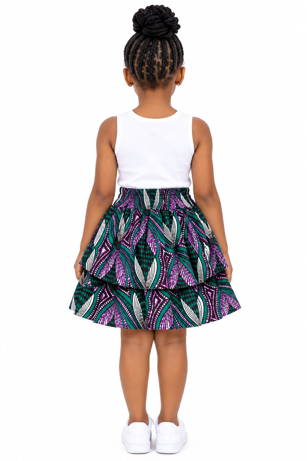 Ankara Kiddies Peplum Skirt