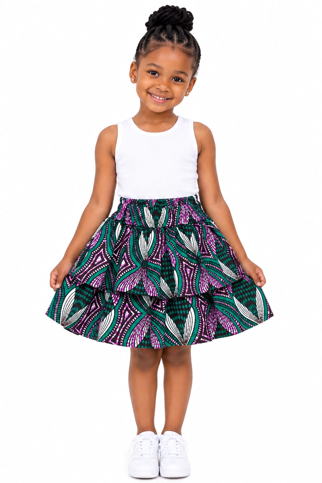 Ankara Kiddies Peplum Skirt