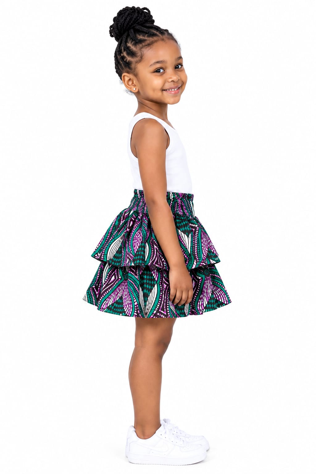 Ankara Kiddies Peplum Skirt