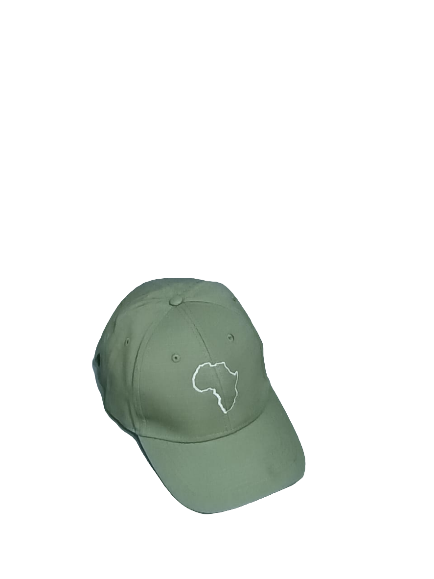 Baseball caps with Africa map