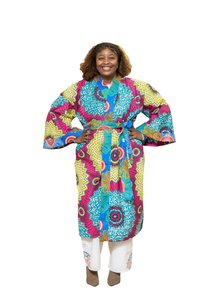 Ankara long kimono