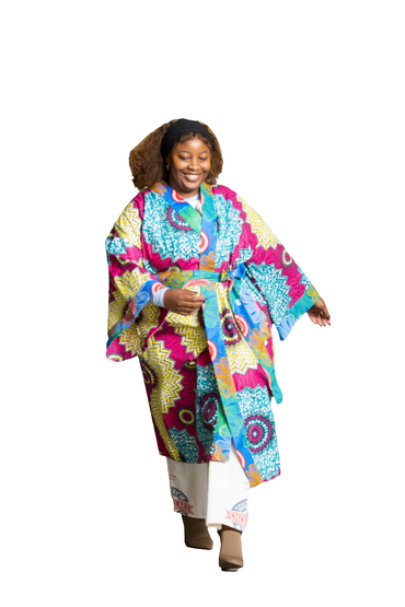 Ankara long kimono