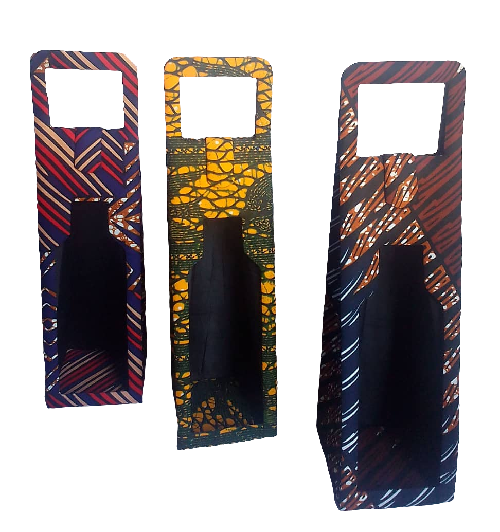 Ankara wine bags