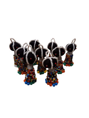 Beaded Doll Keyrings