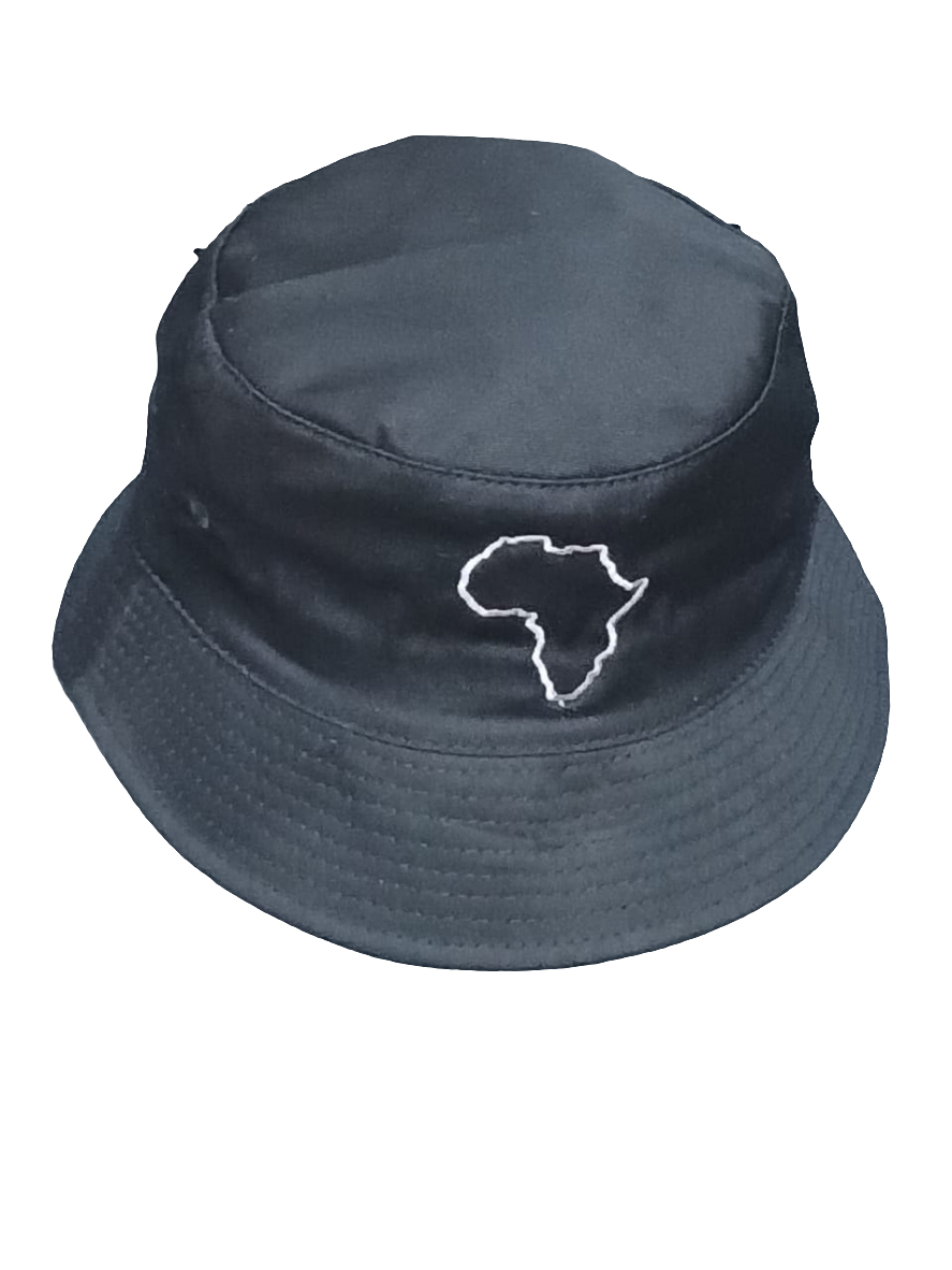 Bucket hats with Africa map