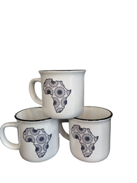 Africa map mugs