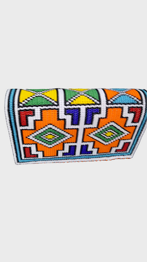 Ndebele Beaded Purse Double Zip