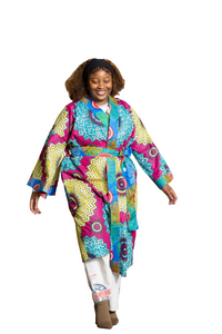 Ankara long kimono