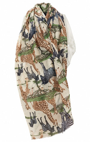 Animal Print Light Scarf