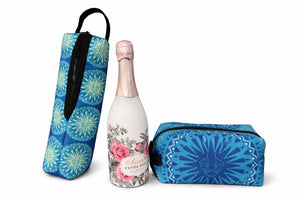 Eco-Felt Champagne Bag + Toiletry Bag Combo