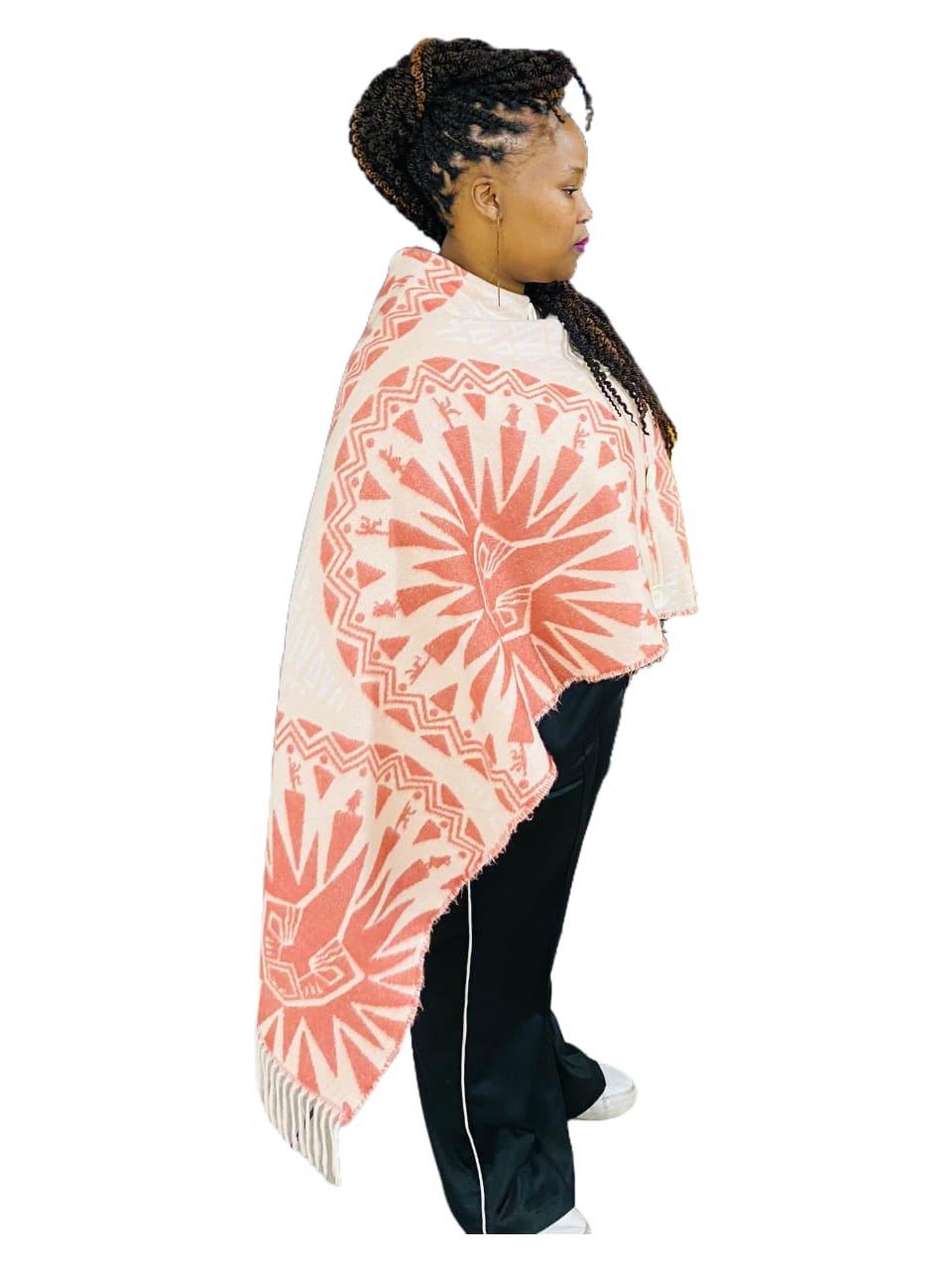 Babina Noko Baby Coral Shawl Poncho
