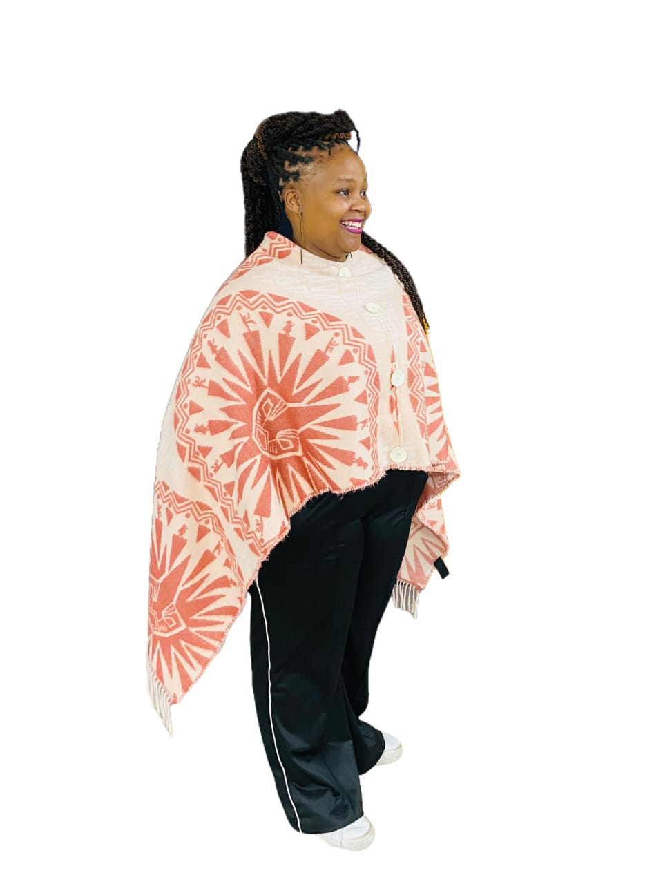 Babina Noko Baby Coral Shawl Poncho