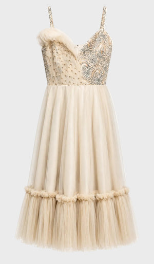 D.T Cream Dress