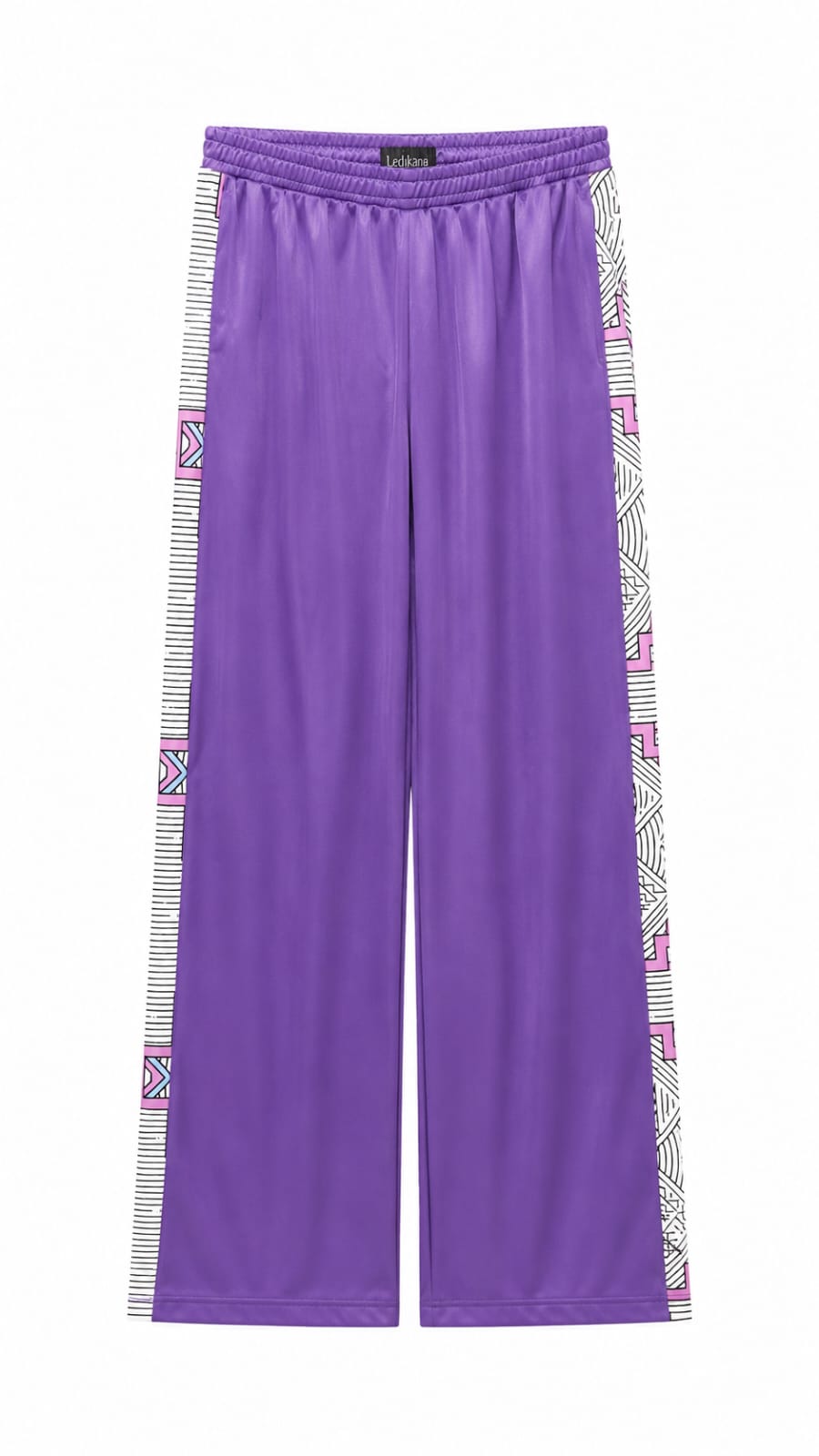 Africa Face Trim Palazzo Trackpants