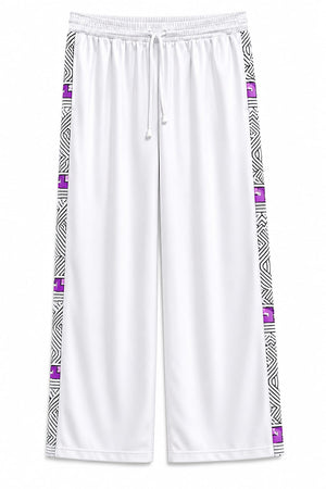 Africa Face Trim Palazzo Trackpants