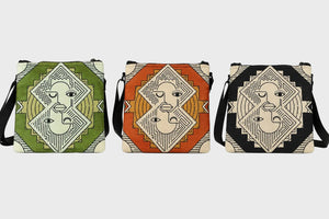 Africa Face Eco-Felt Sling Bag