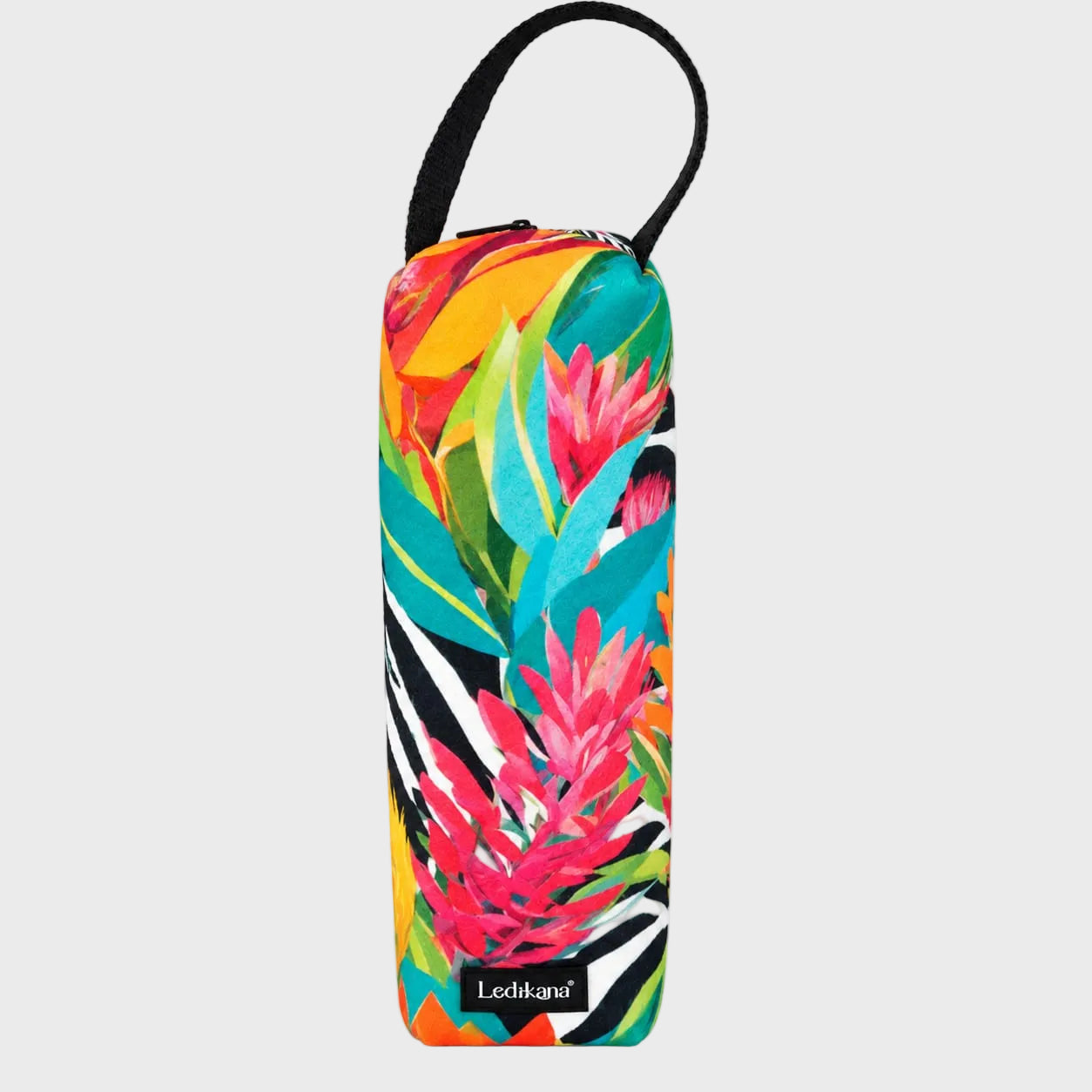 Floral Print Eco-Felt Champagne Bag