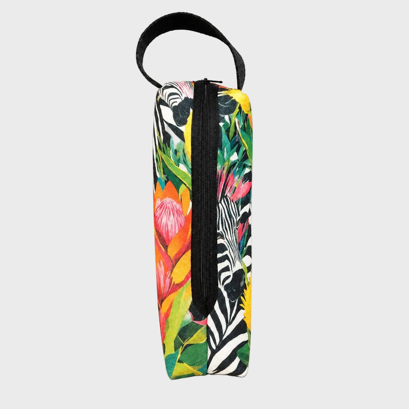 Floral Print Eco-Felt Champagne Bag