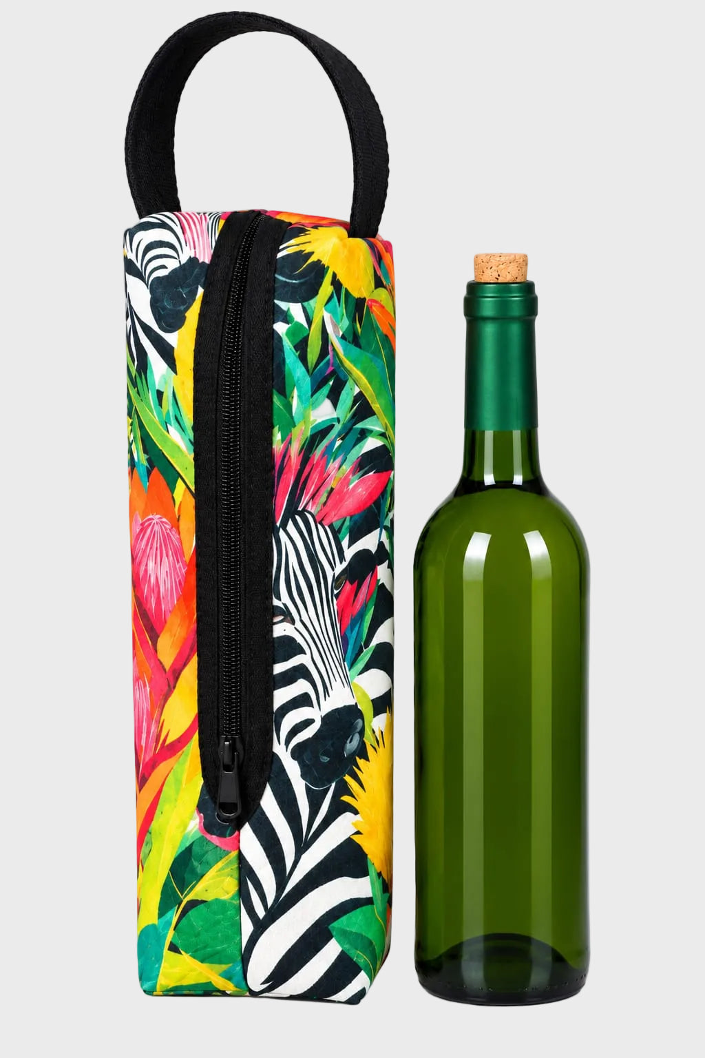 Floral Print Eco-Felt Champagne Bag