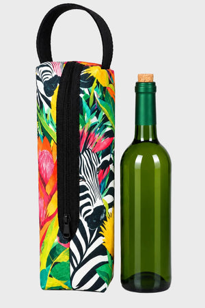 Floral Print Eco-Felt Champagne Bag
