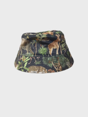 Floral Animal Print Bucket Hat