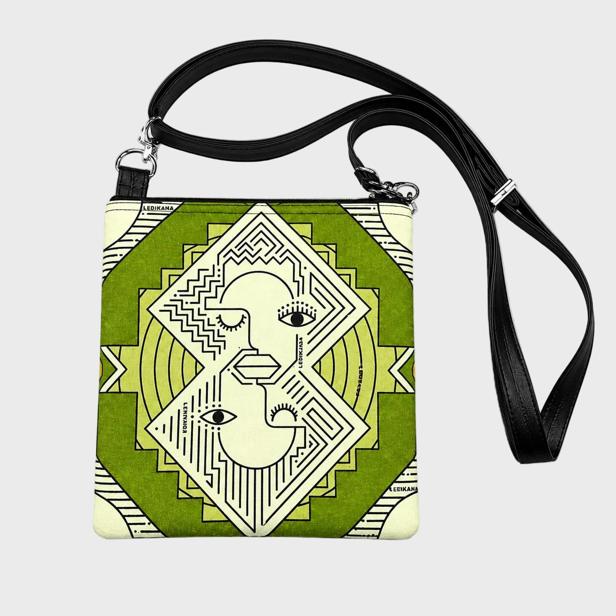 Africa Face Eco-Felt Sling Bag