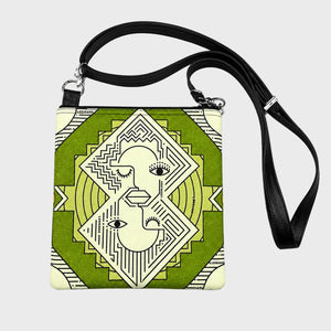 Africa Face Eco-Felt Sling Bag
