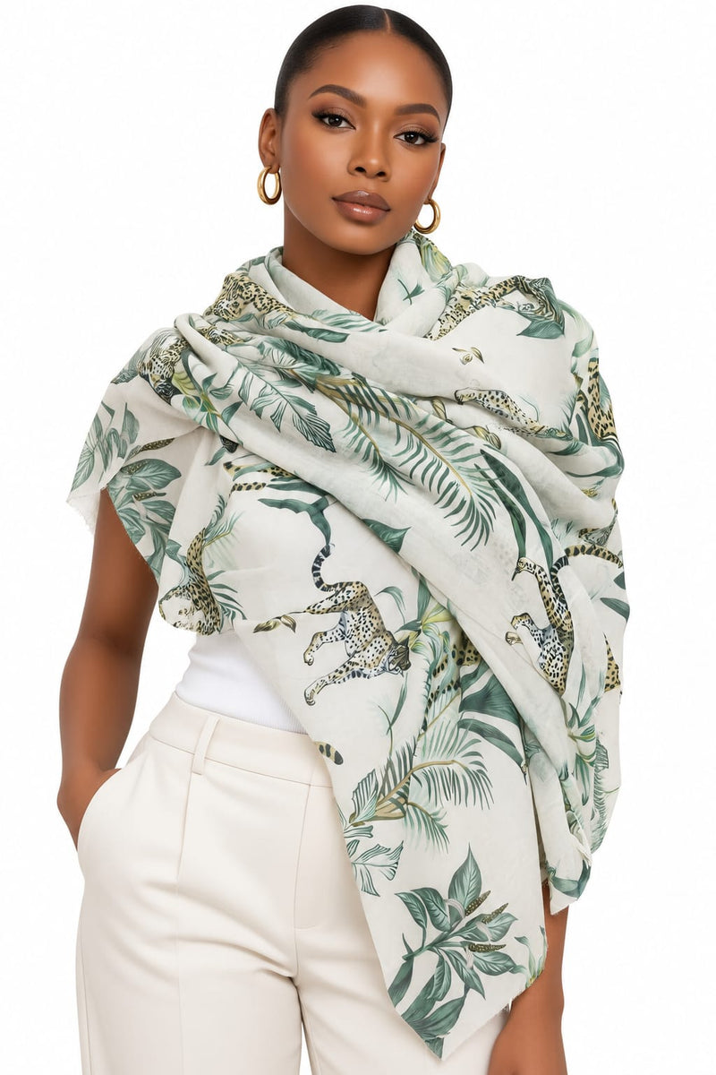 Animal Print Light Scarf