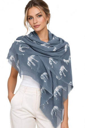 Animal Print Light Scarf