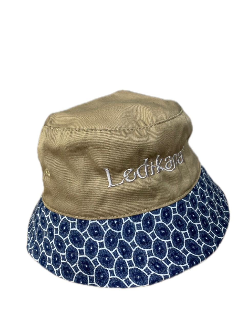 Africa Map Bucket Hat with Shwe Trim