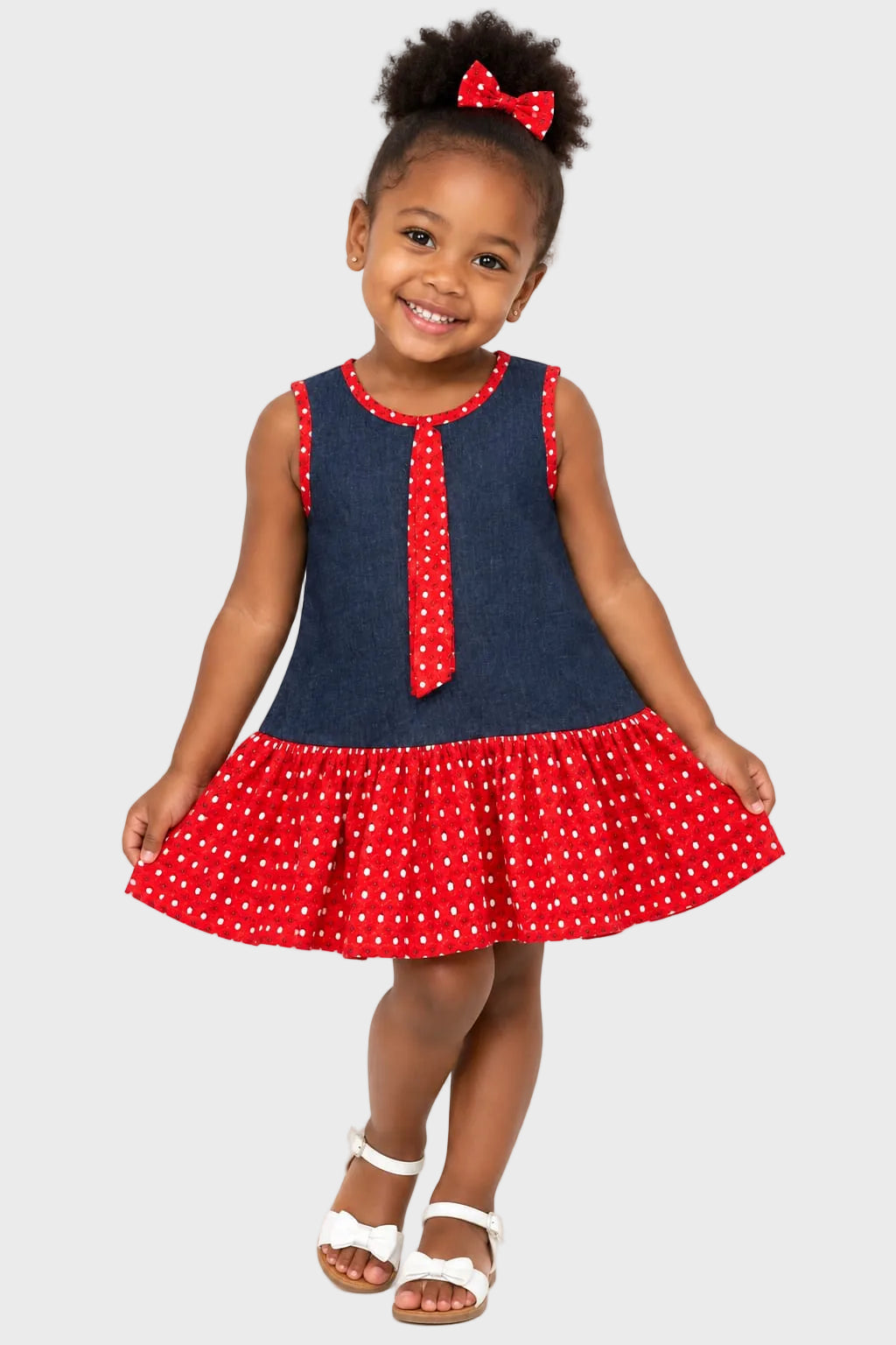 Kiddies Denim Sleeveless Dress