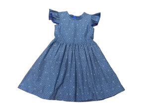 Shweshwe Kiddies Dress with Belt