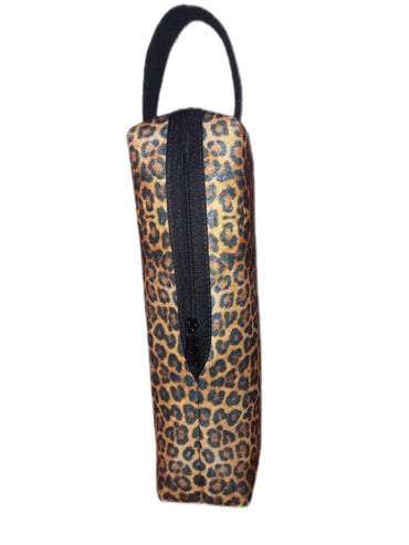Leopard Print Eco-felt Champagne Bag