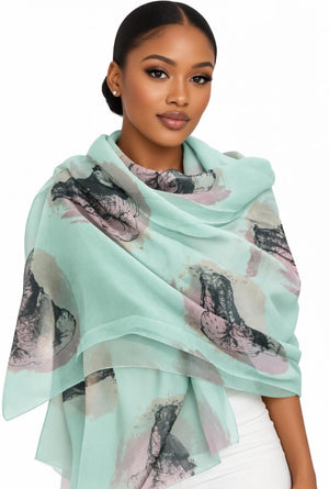 Animal Print Light Scarf