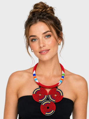 Masai Beaded Neckpiece