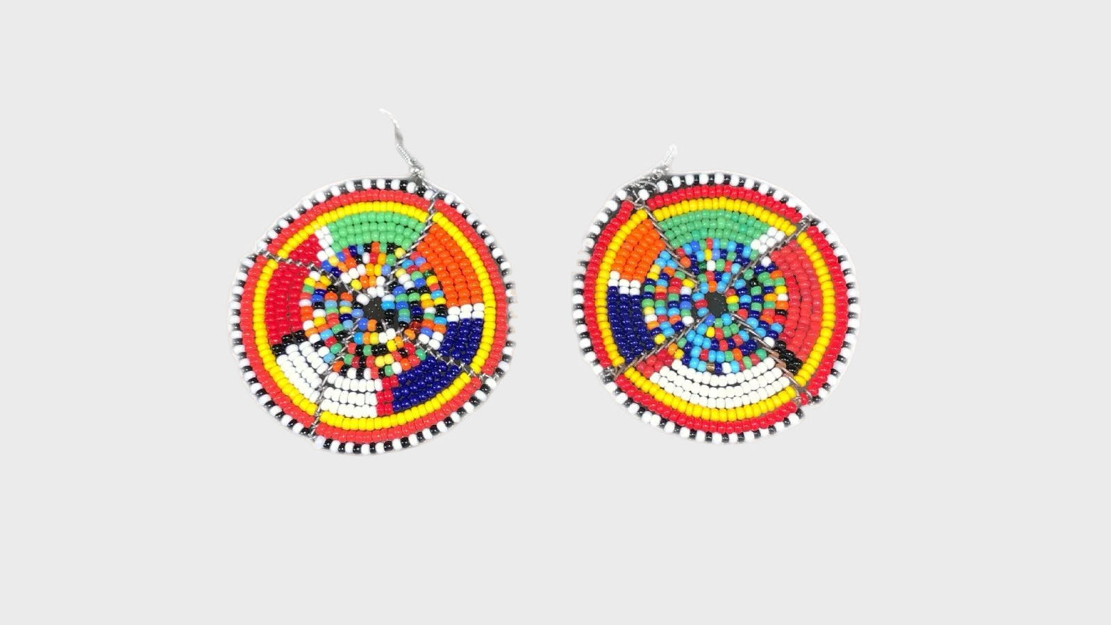Masai Beaded Round Earrings