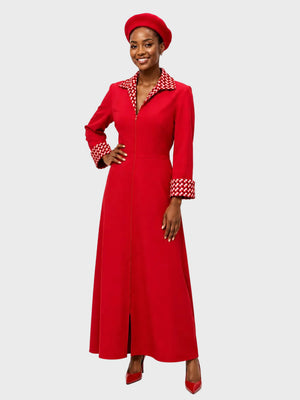 Melton Shwe Long Zip Dress