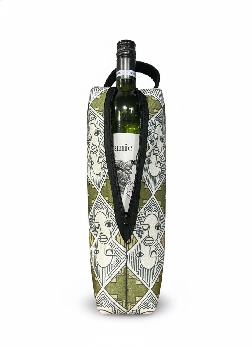 Africa Face Champagne Bag