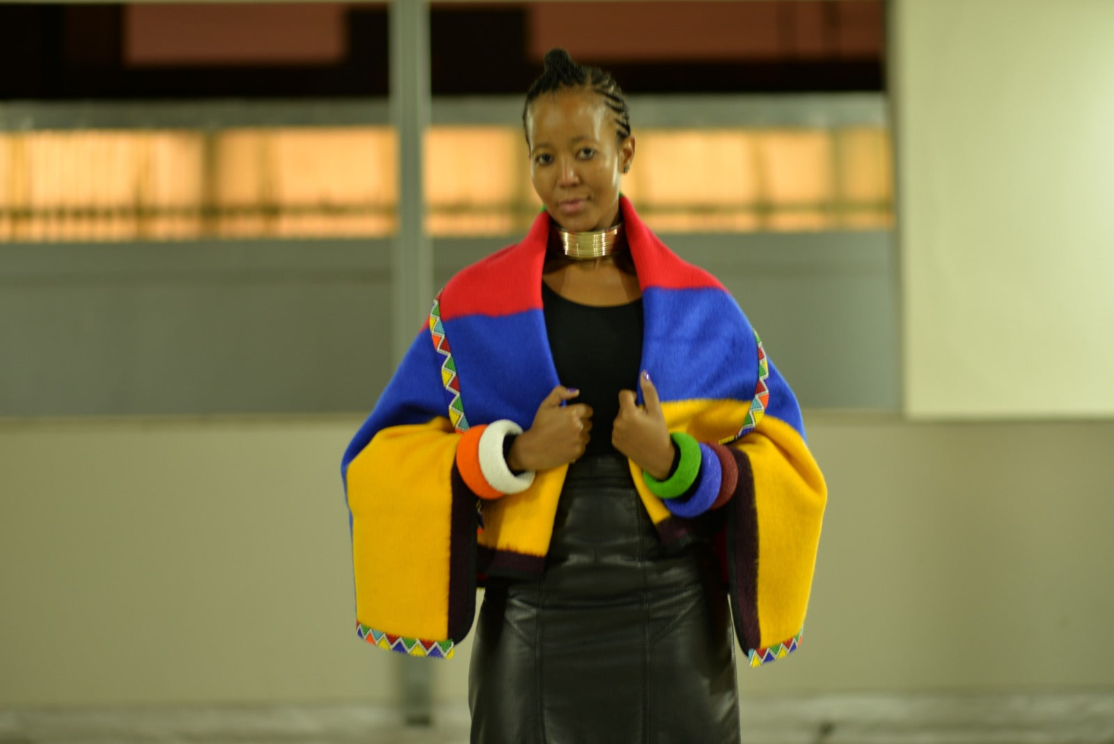 Ndebele Beaded Mini Blanket