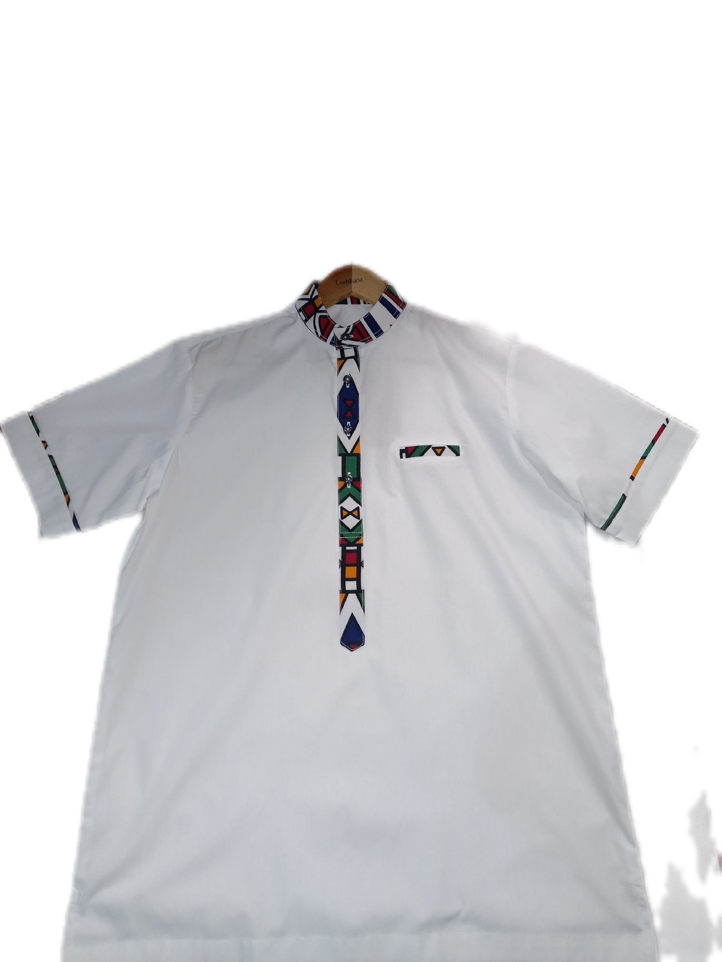 Ndebele Trim Short Sleeve Shirt