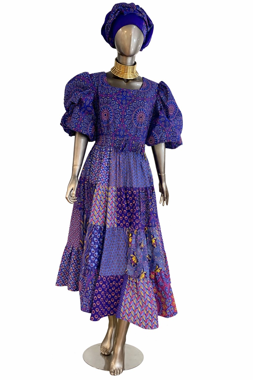 Shwe Patchwork Dress 40-46