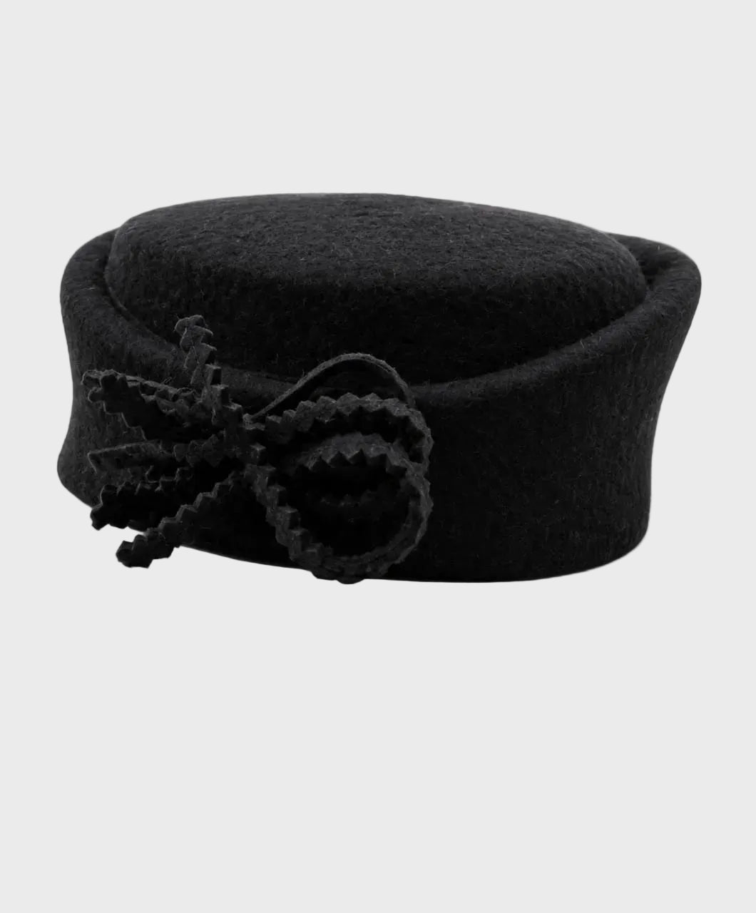 Felt Pillbox Hat with side Bow