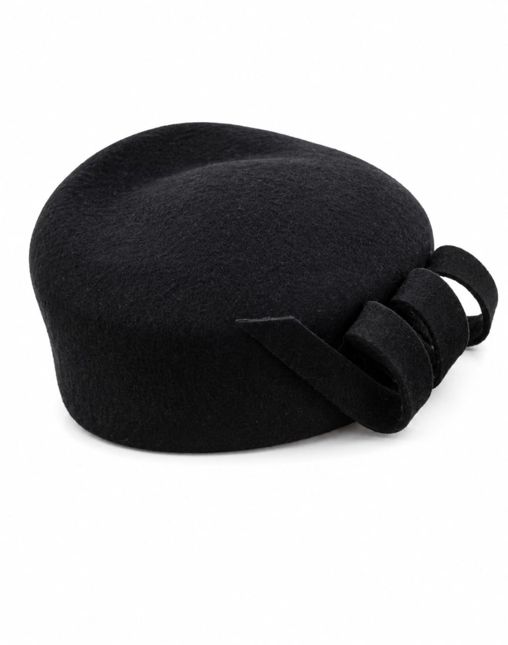 Felt Pillbox Hat with side Bow