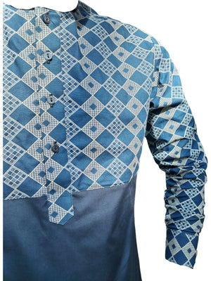 Shweshwe Two-Tone Shirt