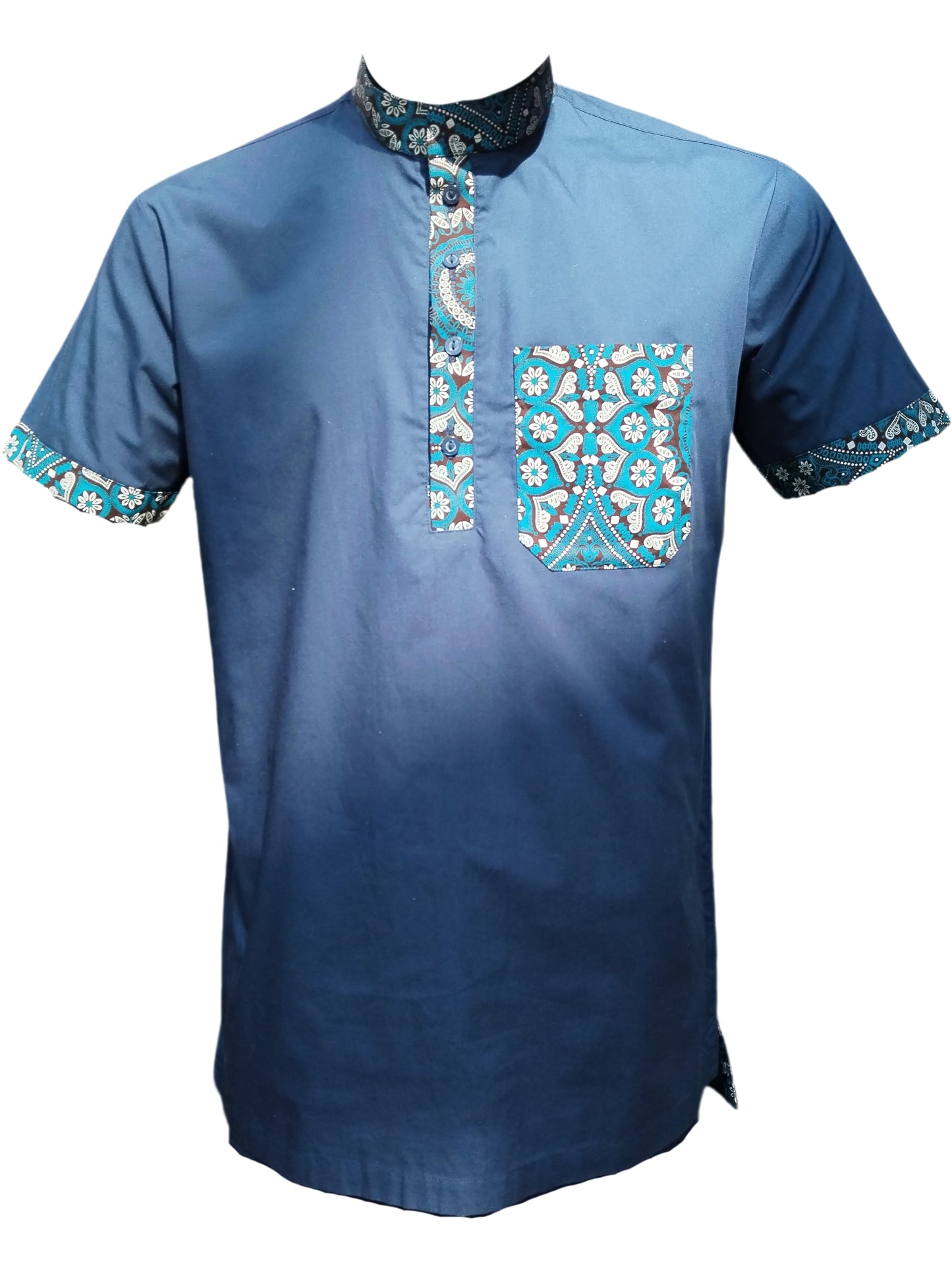 Shirt with shwe trim