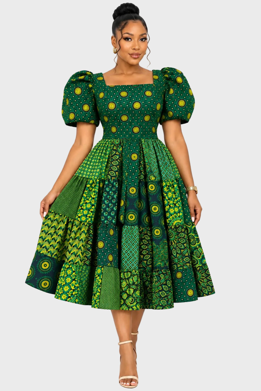 Shwe Patchwork Dress 32-38